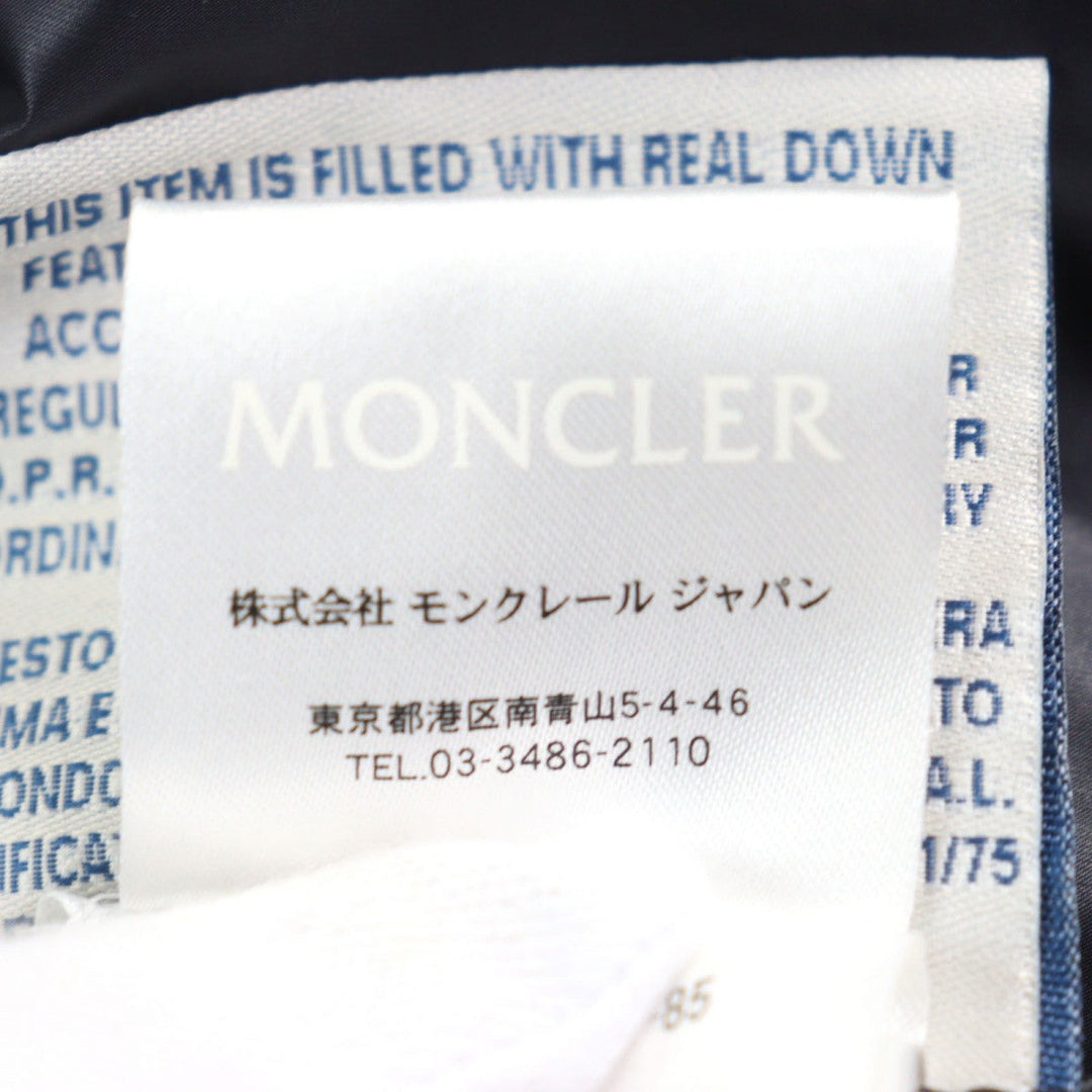 MONCLER Down jacket 420914139285 53227 Outer: 100% nylon, Lining: 100% nylon, Filling: 85% down, Filling: 15% feather, Part: 100% wool Navy RYAN GIUBBOTTO mens 2 Used Authentic