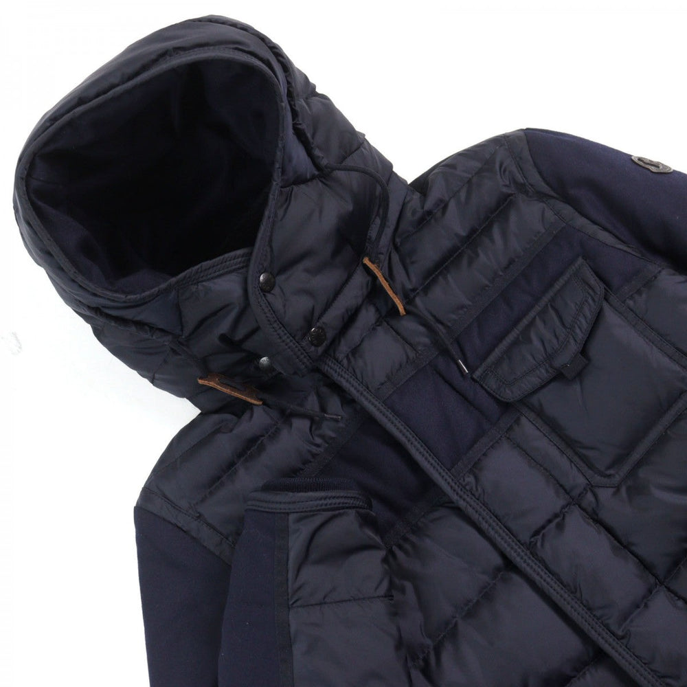 MONCLER Down jacket 420914139285 53227 Outer: 100% nylon, Lining: 100% nylon, Filling: 85% down, Filling: 15% feather, Part: 100% wool Navy RYAN GIUBBOTTO mens 2 Used Authentic