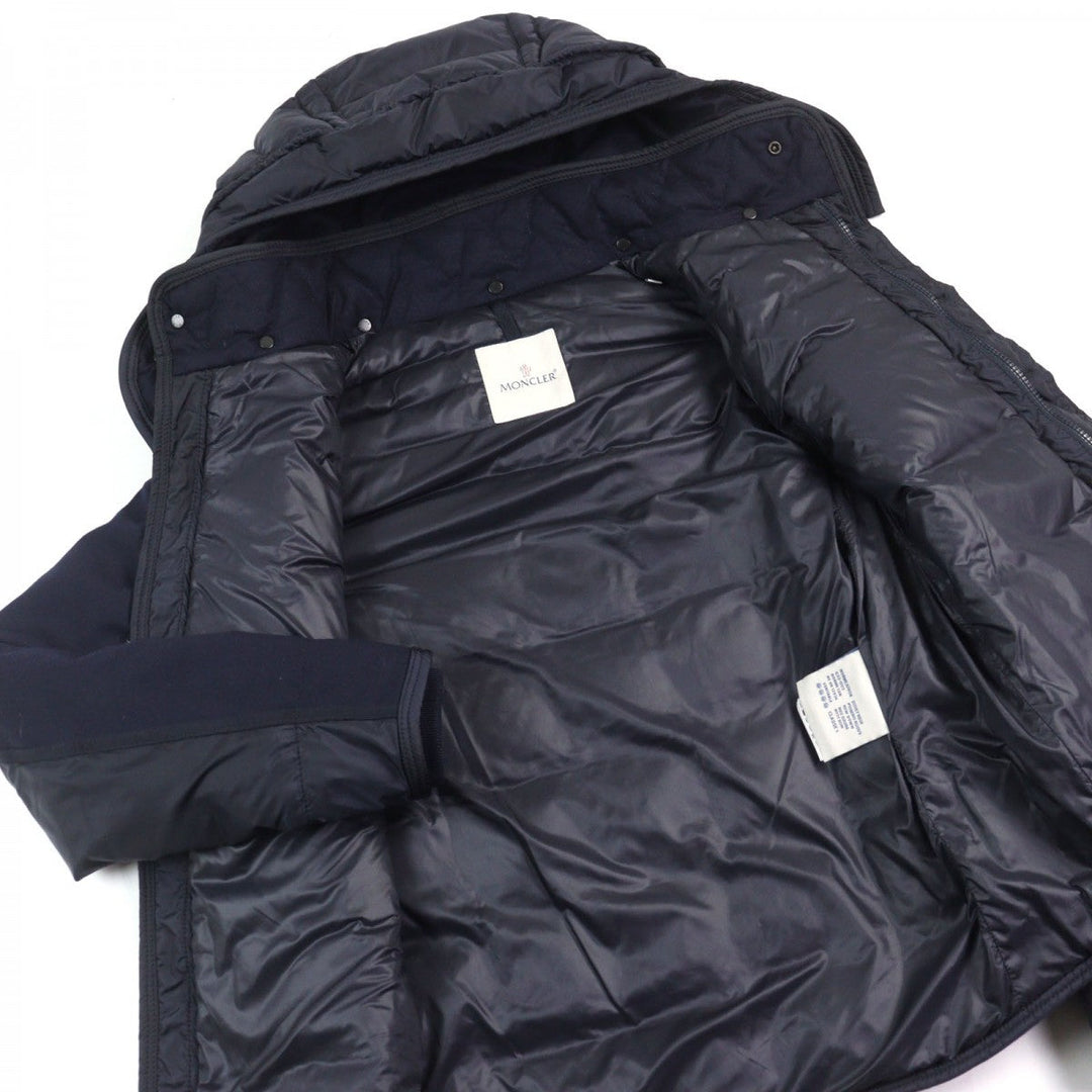 MONCLER Down jacket 420914139285 53227 Outer: 100% nylon, Lining: 100% nylon, Filling: 85% down, Filling: 15% feather, Part: 100% wool Navy RYAN GIUBBOTTO mens 2 Used Authentic