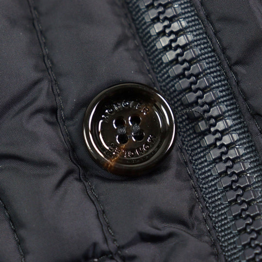 MONCLER Down jacket 420914139285 53227 Outer: 100% nylon, Lining: 100% nylon, Filling: 85% down, Filling: 15% feather, Part: 100% wool Navy RYAN GIUBBOTTO mens 2 Used Authentic