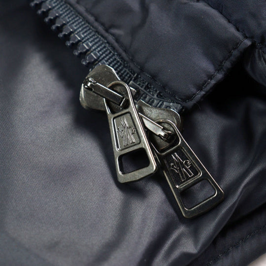 MONCLER Down jacket 420914139285 53227 Outer: 100% nylon, Lining: 100% nylon, Filling: 85% down, Filling: 15% feather, Part: 100% wool Navy RYAN GIUBBOTTO mens 2 Used Authentic