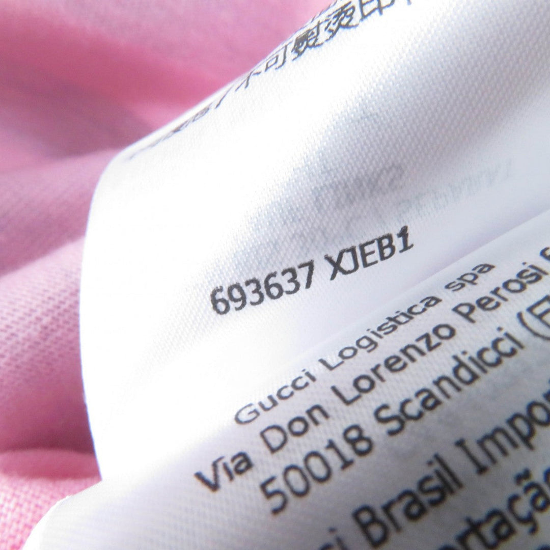 GUCCI Short sleeve T-shirt 693637 cotton pink Gucci x Adidas collaboration L