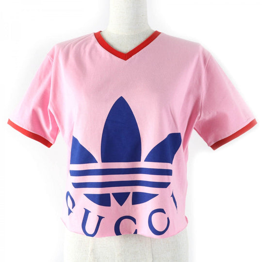 GUCCI Short sleeve T-shirt 693637 cotton pink Gucci x Adidas collaboration L
