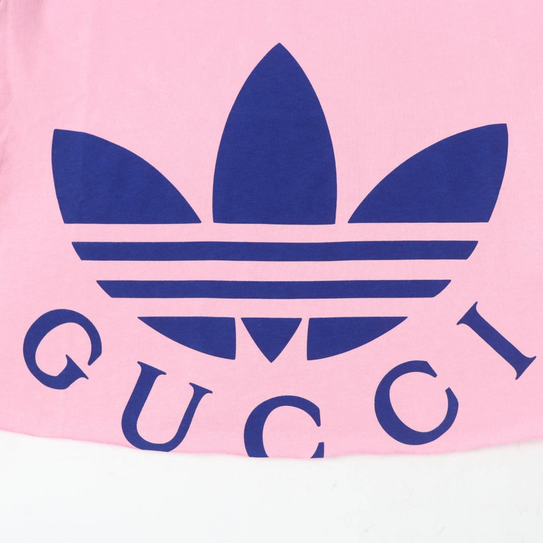 GUCCI Short sleeve T-shirt 693637 cotton pink Gucci x Adidas collaboration L