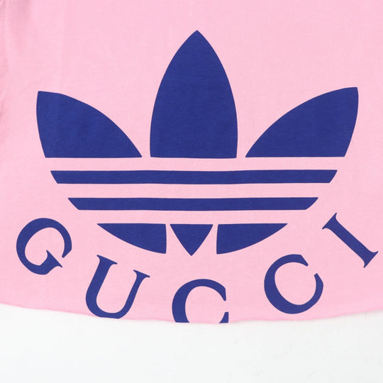 GUCCI Short sleeve T-shirt 693637 cotton pink Gucci x Adidas collaboration L