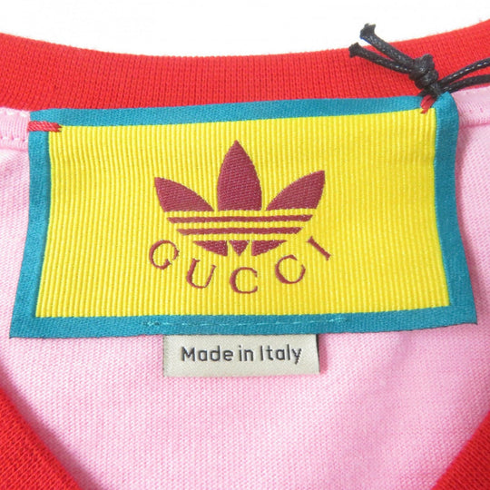 GUCCI Short sleeve T-shirt 693637 cotton pink Gucci x Adidas collaboration L