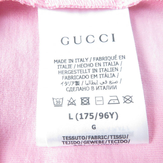 GUCCI Short sleeve T-shirt 693637 cotton pink Gucci x Adidas collaboration L