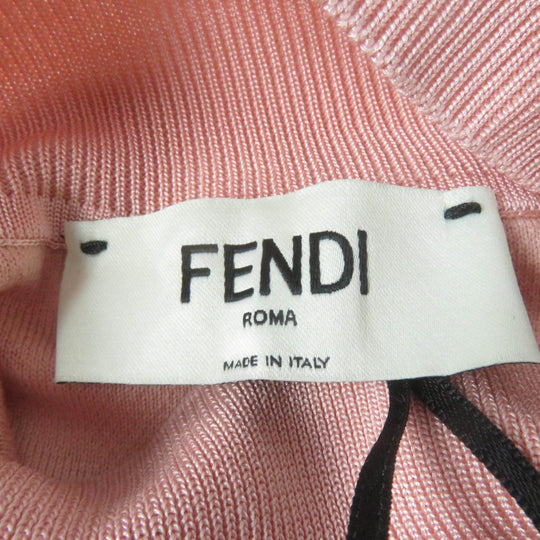 FENDI Short sleeve knit FZX772 Main: 47% cotton, 47% rayon, 6% nylon pink Women 38 Used Authentic