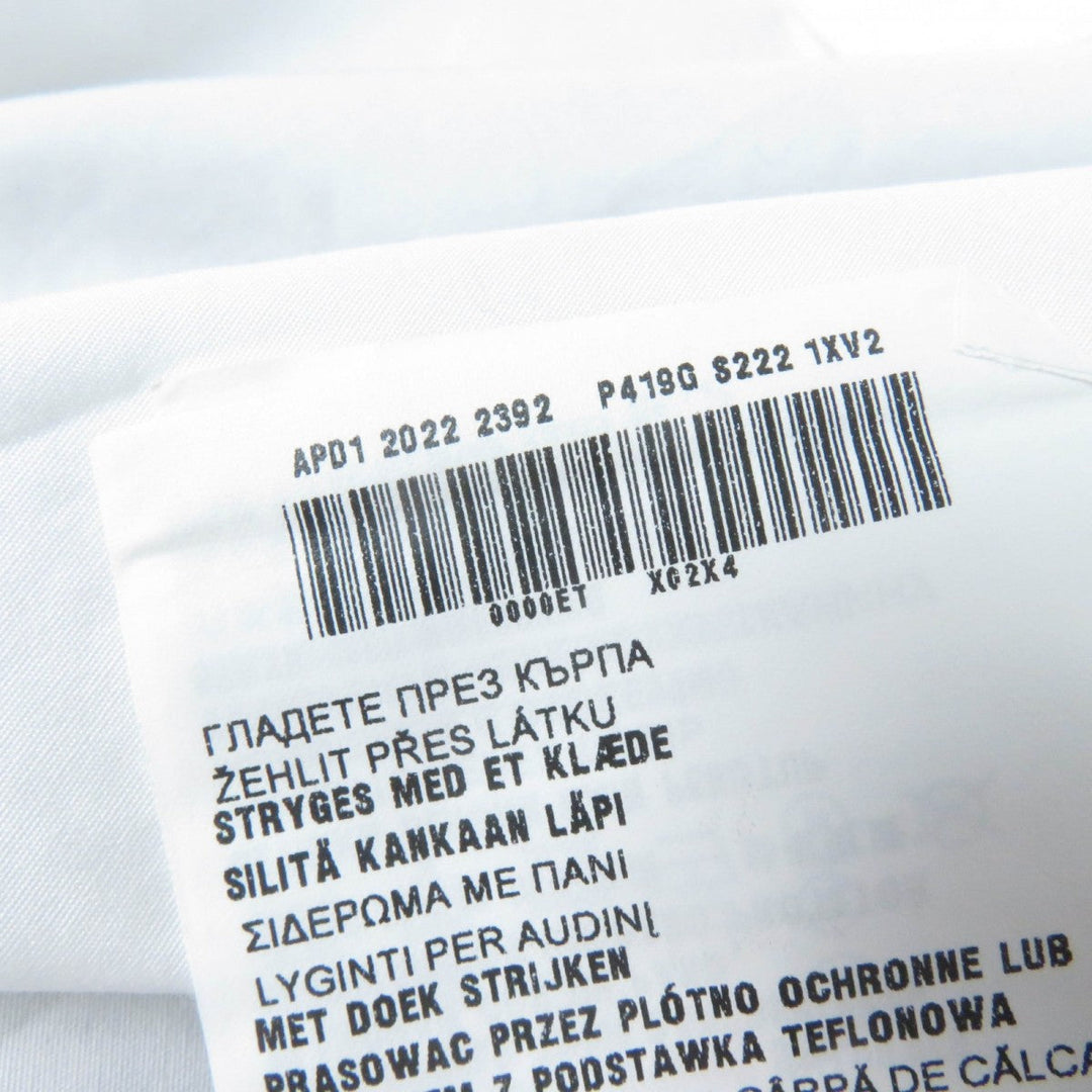 PRADA Short sleeve shirt P419G cotton white Poplin Shirt 40