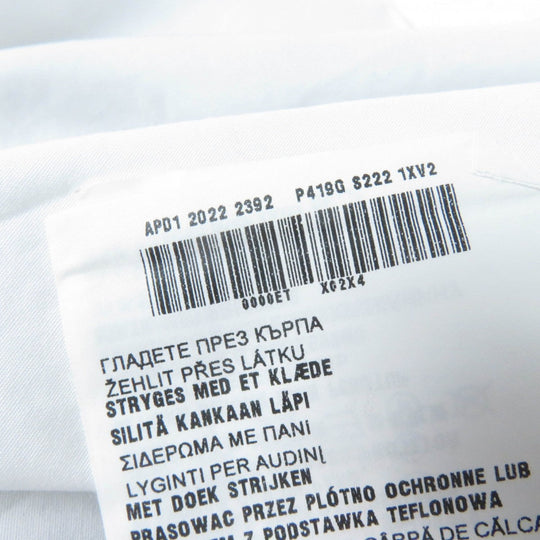 PRADA Short sleeve shirt P419G cotton white Poplin Shirt 40