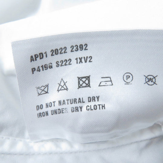 PRADA Short sleeve shirt P419G cotton white Poplin Shirt 40