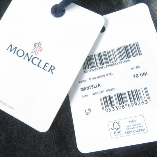 MONCLER poncho Main: 76% wool, 22% nylon, 2% other Charcoal gray MANTELLA Women Used Authentic