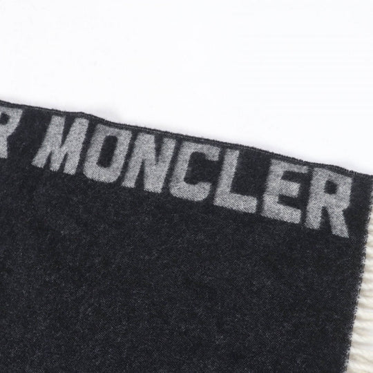 MONCLER poncho Main: 76% wool, 22% nylon, 2% other Charcoal gray MANTELLA Women Used Authentic