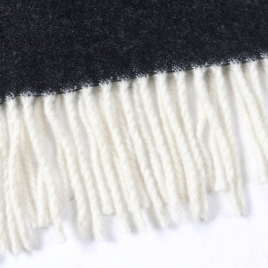 MONCLER poncho Main: 76% wool, 22% nylon, 2% other Charcoal gray MANTELLA Women Used Authentic