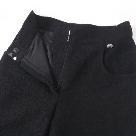 CHANEL Wide pants P54700V30847 Main: 94% wool, Main: 6% nylon, Lining: 100% silk black Women 38 Used Authentic