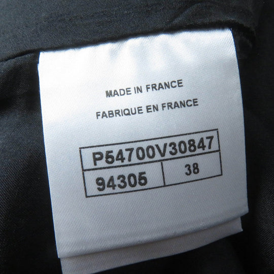 CHANEL Wide pants P54700V30847 Main: 94% wool, Main: 6% nylon, Lining: 100% silk black Women 38 Used Authentic