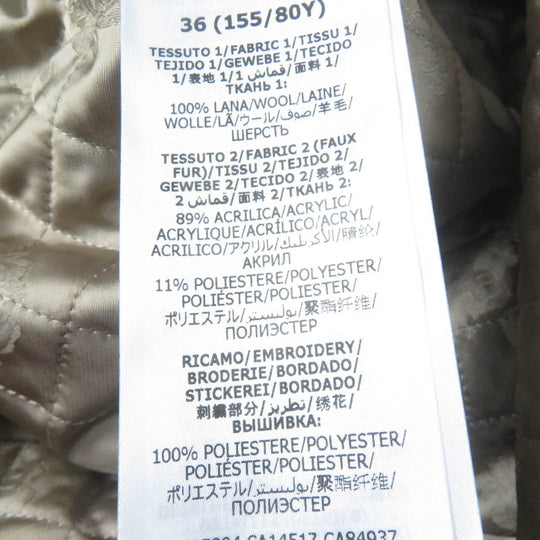 GUCCI coat 633365 Main: 100% wool, part: 89% acrylic, part: 11% polyester, filling: 100% polyester, part: 51% cotton multicolor Women 36 Used Authentic
