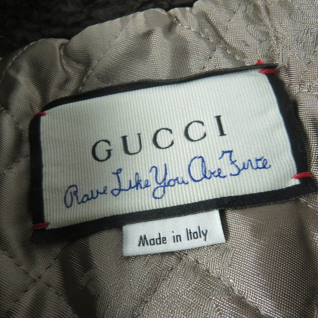 GUCCI coat 633365 Main: 100% wool, part: 89% acrylic, part: 11% polyester, filling: 100% polyester, part: 51% cotton multicolor Women 36 Used Authentic
