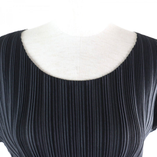 PLEATS PLEASE one piece PP11-FT324 Main: 100% polyester black Women 3 Used Authentic