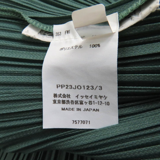 PLEATS PLEASE cardigan PP23JO123 Main: 100% polyester green MONTHLY COLORS�FJUNE Women 3 Used Authentic