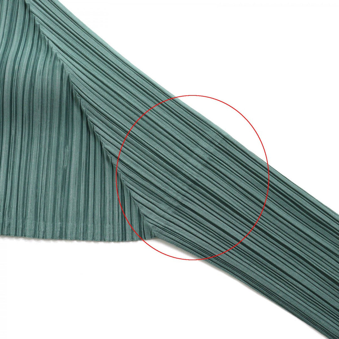 PLEATS PLEASE cardigan PP23JO123 Main: 100% polyester green MONTHLY COLORS�FJUNE Women 3 Used Authentic