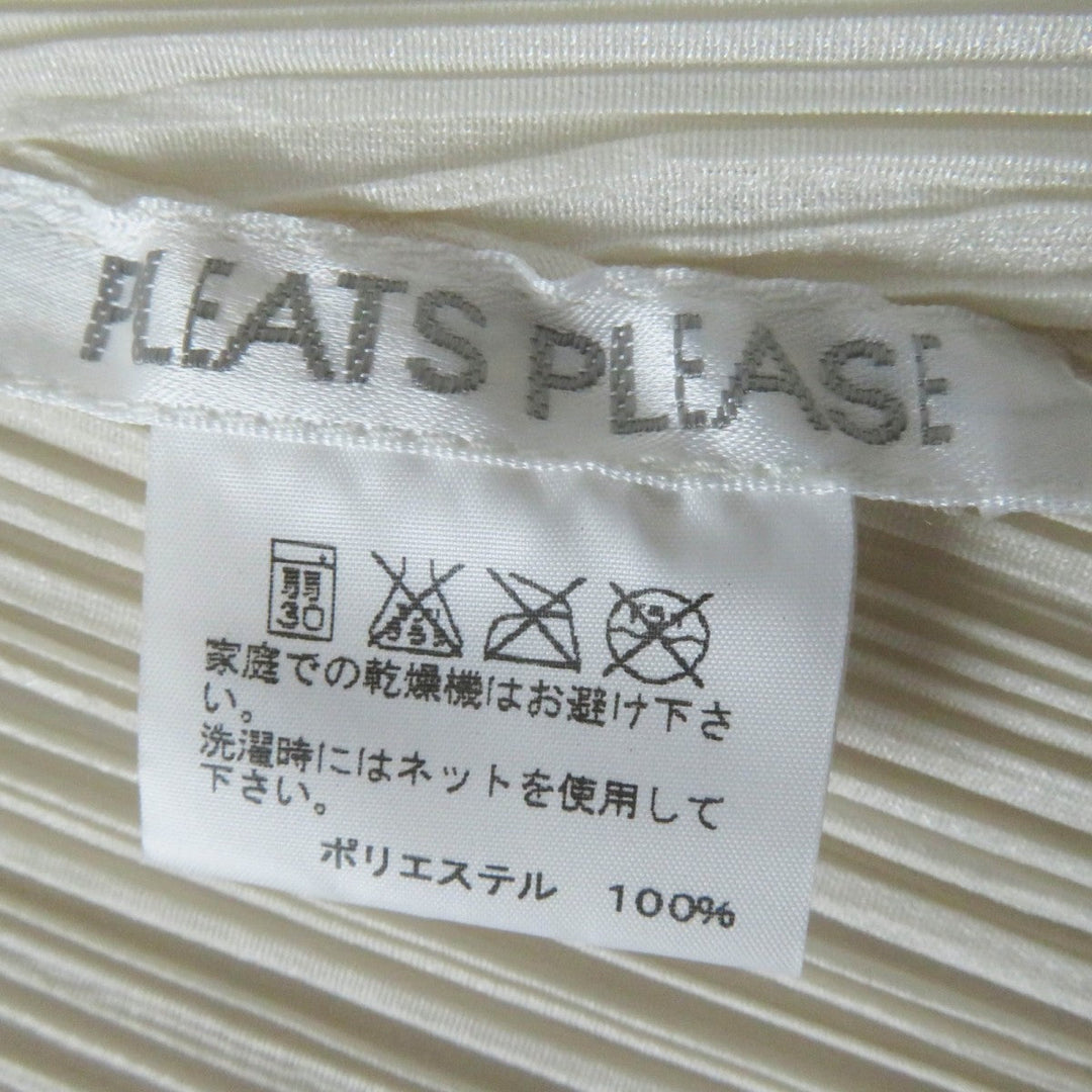PLEATS PLEASE Best PP21-JE163 polyester Ivory 3