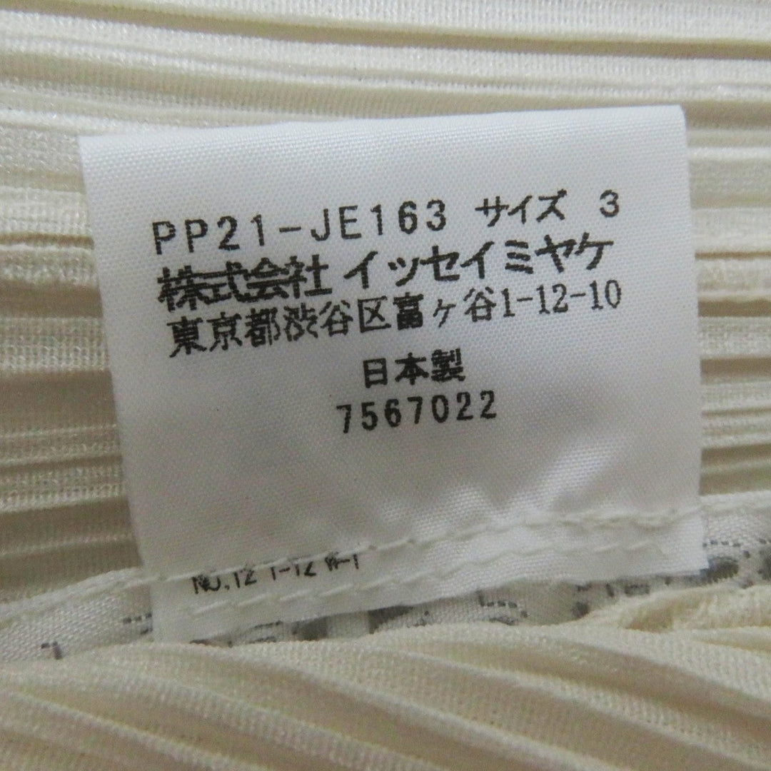PLEATS PLEASE Best PP21-JE163 polyester Ivory 3