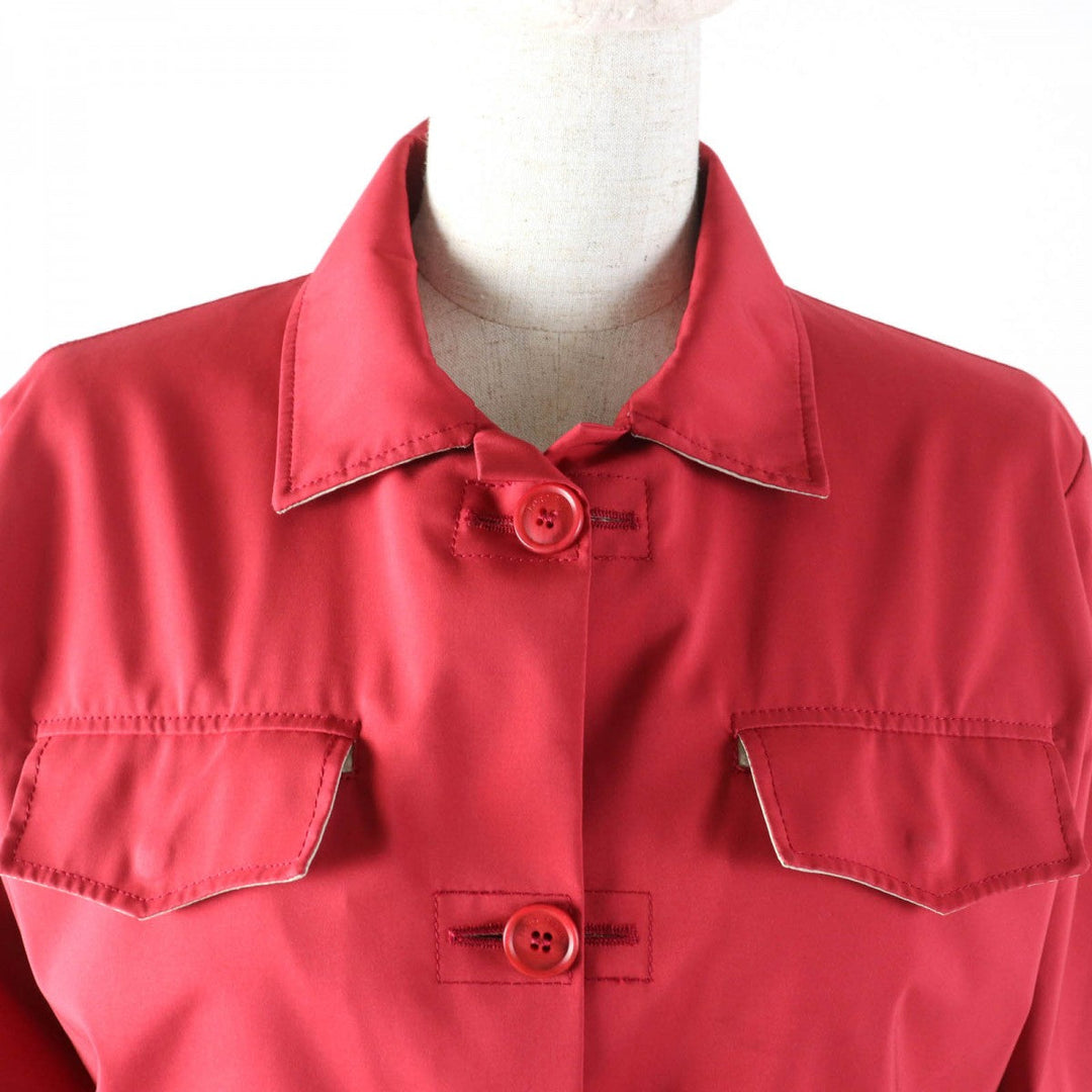 Loro Piana Jacket Main: 100% polyester Red Women 44 Used Authentic