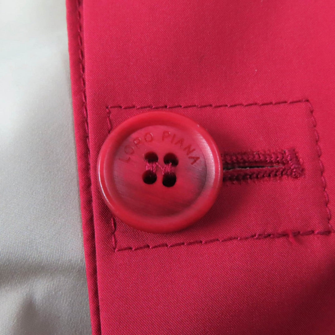 Loro Piana Jacket Main: 100% polyester Red Women 44 Used Authentic