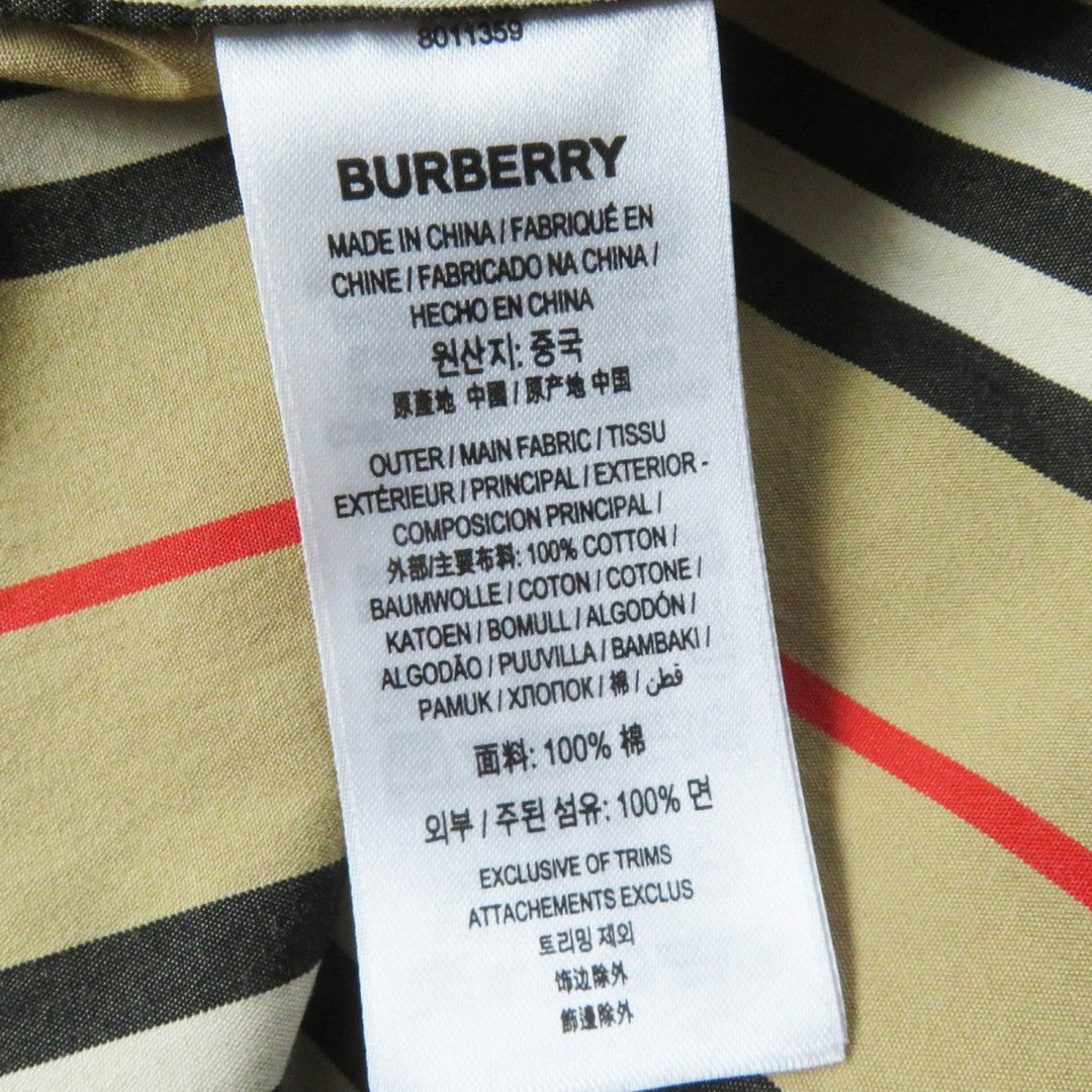 BURBERRY Long sleeve shirt 8011359 Main: 100% cotton beige Women 36 Used Authentic