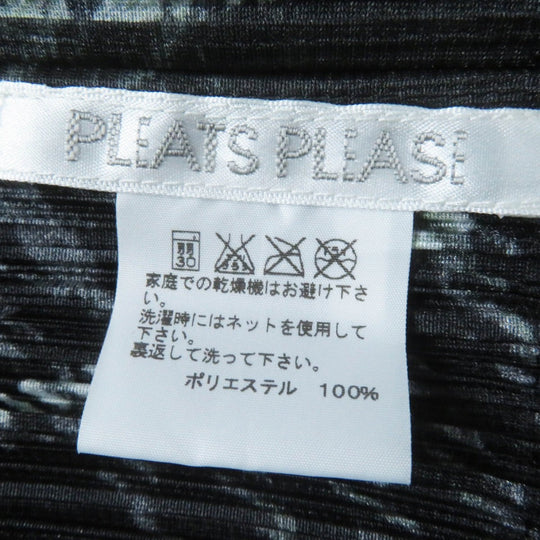 PLEATS PLEASE one piece PP43-JT476 Main: 100% polyester Black Grey Green Women 4 Used Authentic