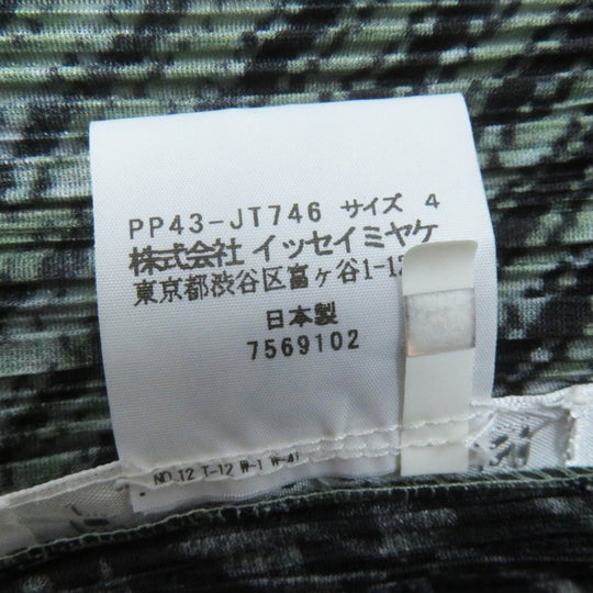 PLEATS PLEASE one piece PP43-JT476 Main: 100% polyester Black Grey Green Women 4 Used Authentic