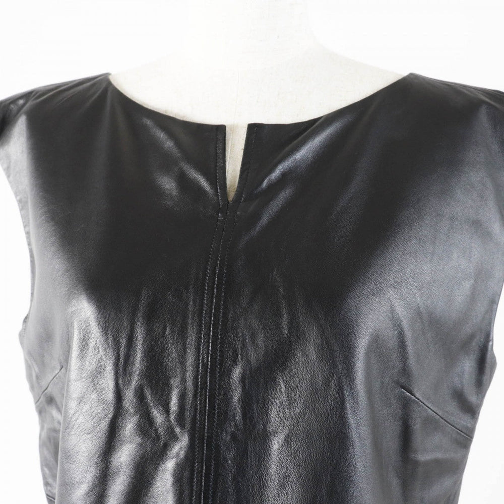 agnes b. Best L425CUZ2 Main: Sheepskin, Lining: Cotton, Lining: Polyester black Women 40 Used Authentic