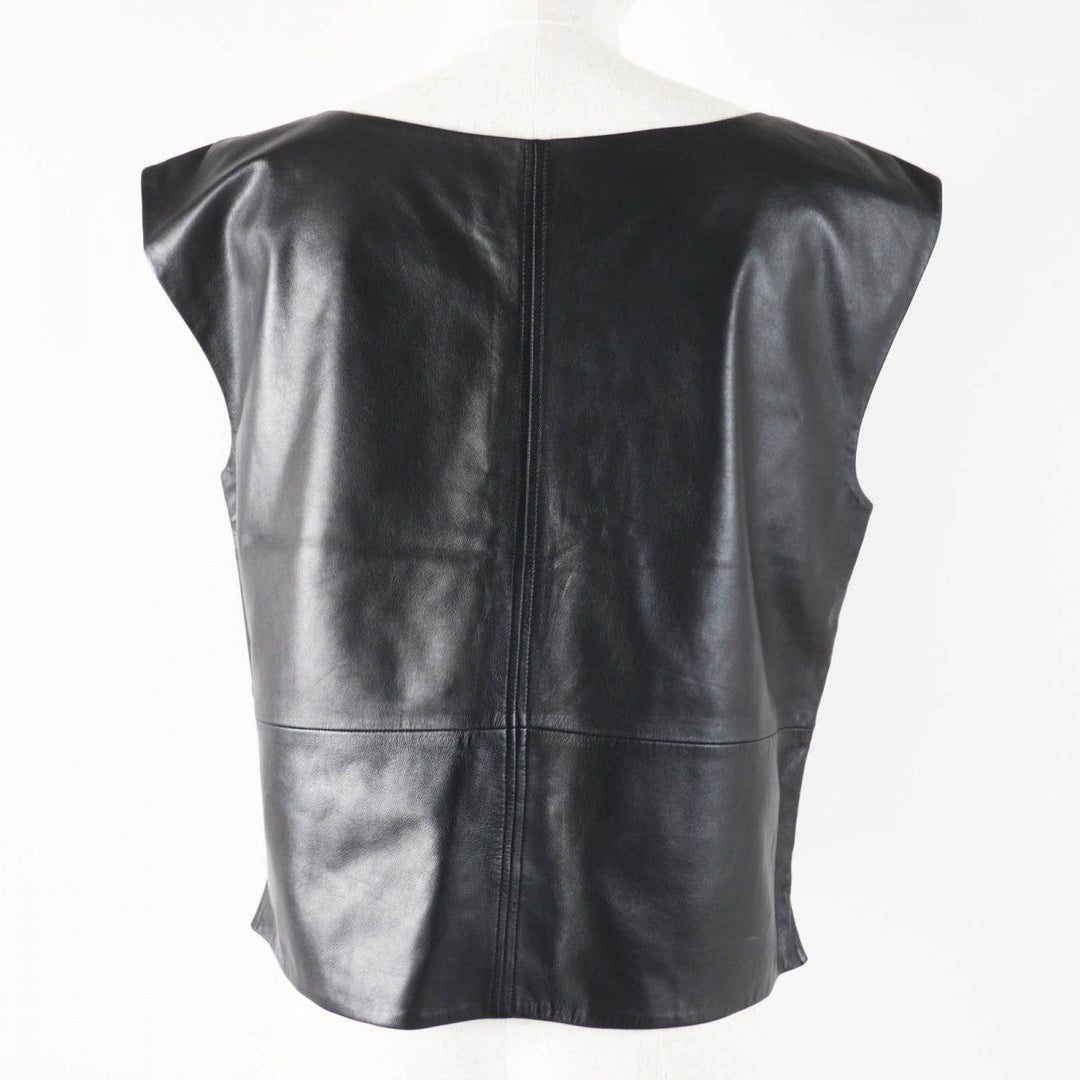 agnes b. Best L425CUZ2 Main: Sheepskin, Lining: Cotton, Lining: Polyester black Women 40 Used Authentic