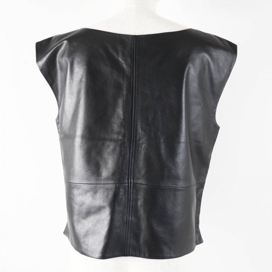 agnes b. Best L425CUZ2 Main: Sheepskin, Lining: Cotton, Lining: Polyester black Women 40 Used Authentic