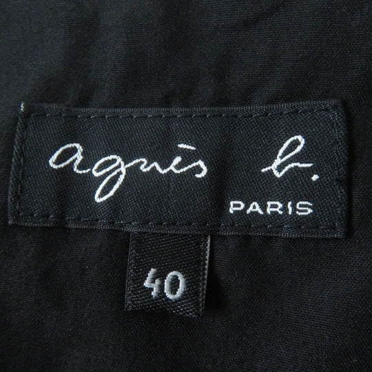 agnes b. Best L425CUZ2 Main: Sheepskin, Lining: Cotton, Lining: Polyester black Women 40 Used Authentic