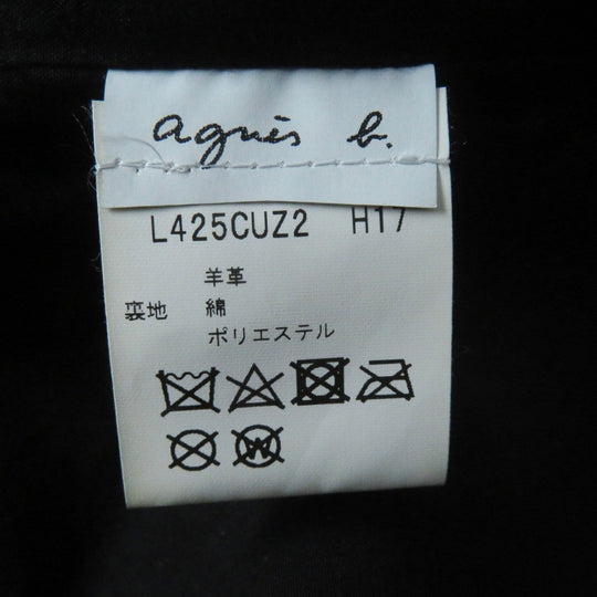agnes b. Best L425CUZ2 Main: Sheepskin, Lining: Cotton, Lining: Polyester black Women 40 Used Authentic