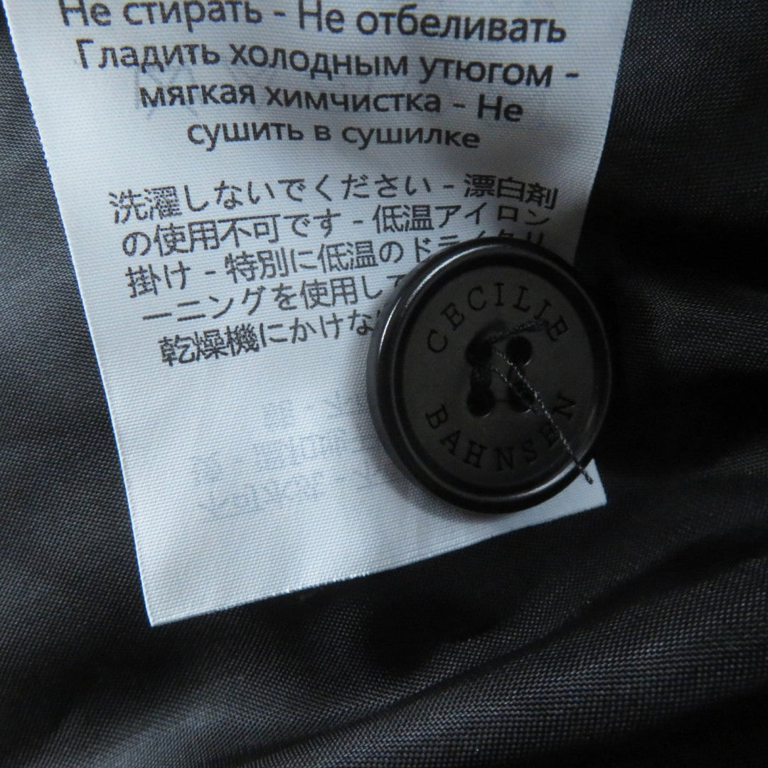 CECILIE BAHNSEN Jacket Main: 100% recycled polyester, Lining: 100% cupra black UBON JACKET Women Used Authentic