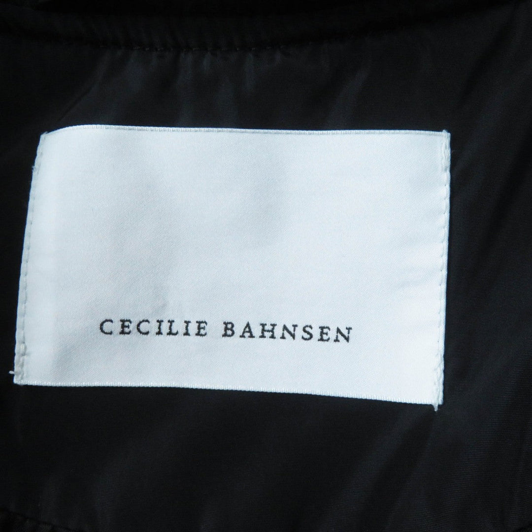CECILIE BAHNSEN Jacket Main: 100% recycled polyester, Lining: 100% cupra black UBON JACKET Women Used Authentic