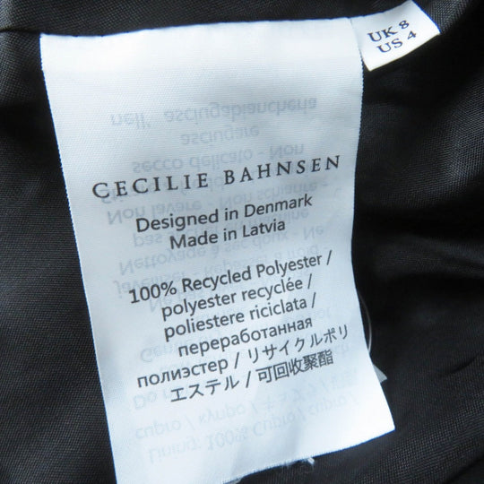 CECILIE BAHNSEN Jacket Main: 100% recycled polyester, Lining: 100% cupra black UBON JACKET Women Used Authentic