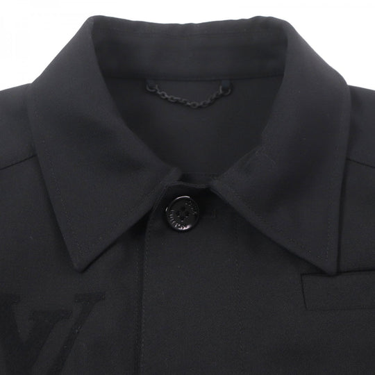 LOUIS VUITTON Jacket Outer: 55% polyester, Outer: 45% wool, Lining: 100% cupra black mens 48 Used Authentic