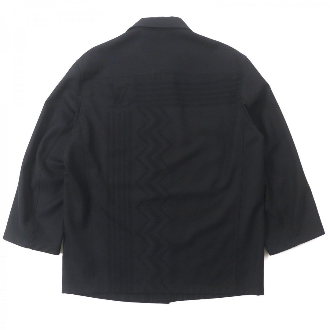 LOUIS VUITTON Jacket Outer: 55% polyester, Outer: 45% wool, Lining: 100% cupra black mens 48 Used Authentic