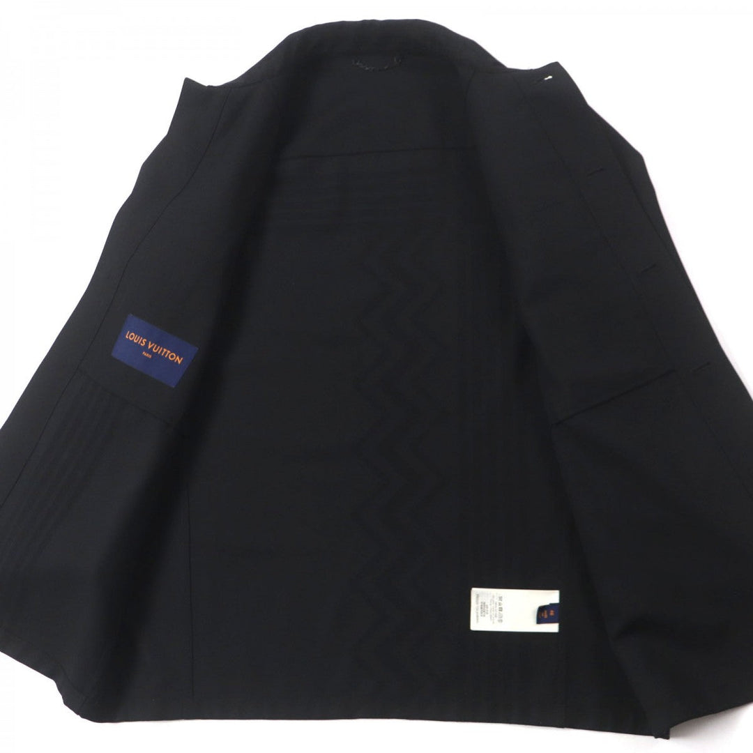 LOUIS VUITTON Jacket Outer: 55% polyester, Outer: 45% wool, Lining: 100% cupra black mens 48 Used Authentic