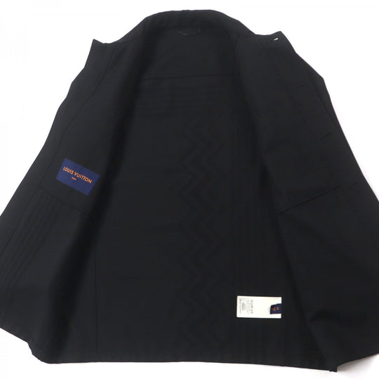 LOUIS VUITTON Jacket Outer: 55% polyester, Outer: 45% wool, Lining: 100% cupra black mens 48 Used Authentic