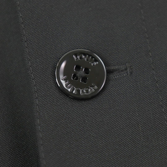 LOUIS VUITTON Jacket Outer: 55% polyester, Outer: 45% wool, Lining: 100% cupra black mens 48 Used Authentic