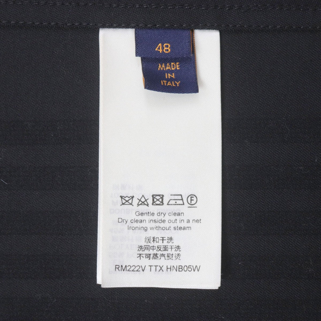 LOUIS VUITTON Jacket Outer: 55% polyester, Outer: 45% wool, Lining: 100% cupra black mens 48 Used Authentic