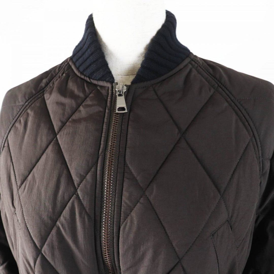 WEEKEND MaxMara Jacket 54860145 Main: 100% nylon, Lining: 100% polyester, Filling: 58% polyester, Filling: 40% cashmere, Filling: 2% wool Dark brown Women 38 Used Authentic