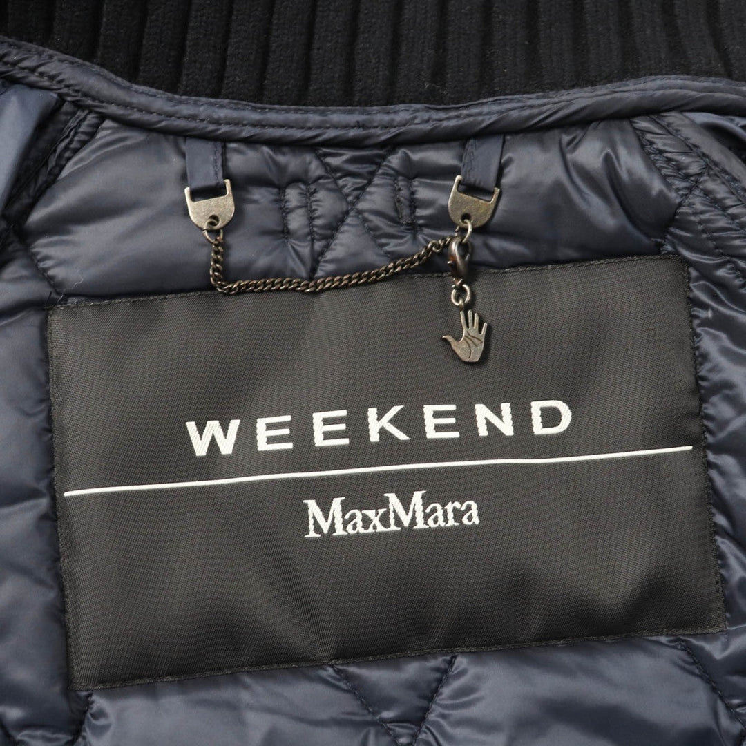 WEEKEND MaxMara Jacket 54860145 Main: 100% nylon, Lining: 100% polyester, Filling: 58% polyester, Filling: 40% cashmere, Filling: 2% wool Dark brown Women 38 Used Authentic