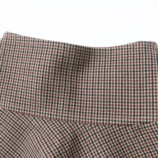 CELINE Mini skirt 2J677064V Main: 73% wool, 26% cotton, 1% nylon, lining: 100% rayon Brown Women 34 Used Authentic