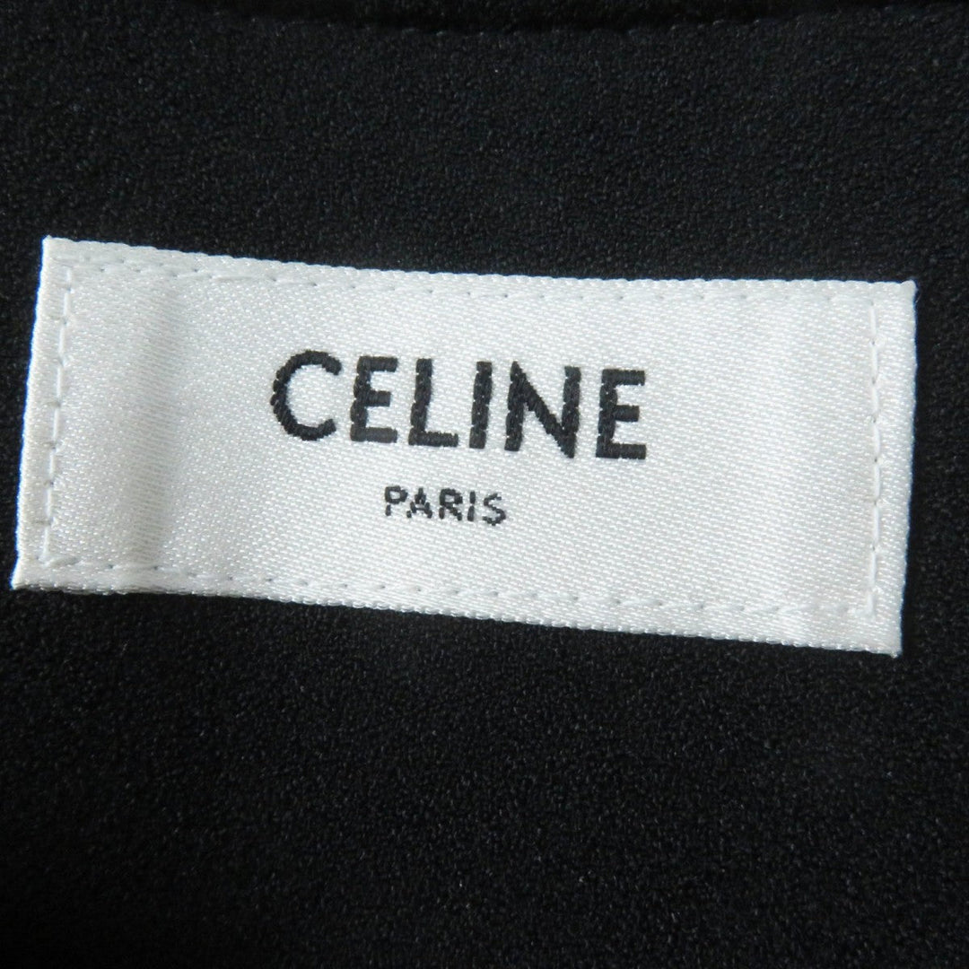 CELINE Mini skirt 2J677064V Main: 73% wool, 26% cotton, 1% nylon, lining: 100% rayon Brown Women 34 Used Authentic